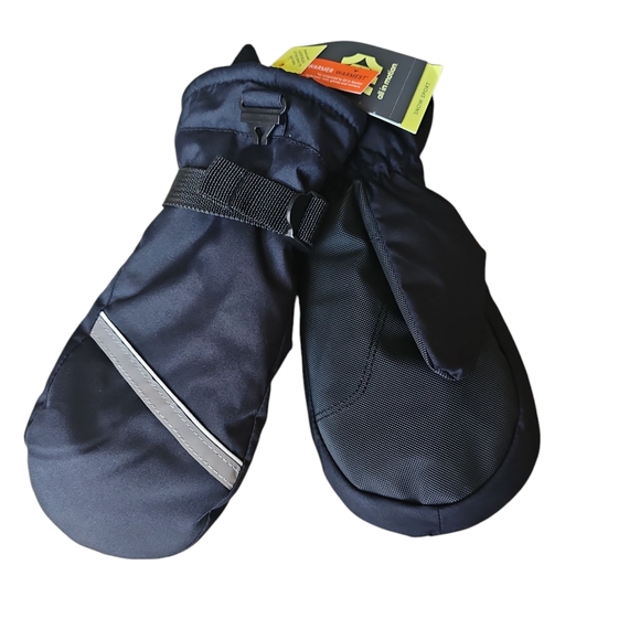 all in motion Other - Black Waterproof Mittens with Reflective Stripe